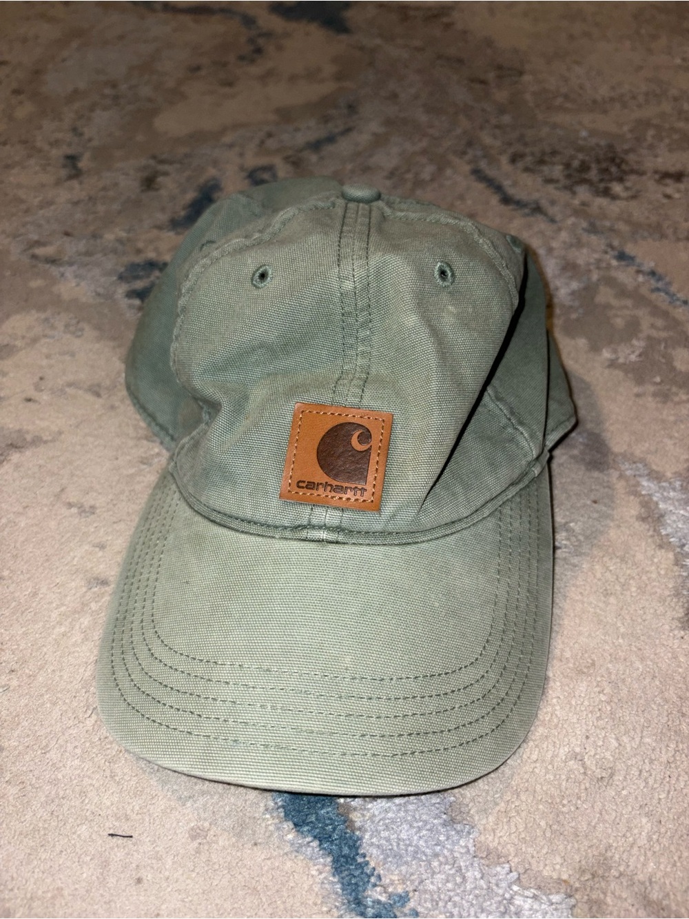 Carhartt Black Canvas Cap with Tan Logo